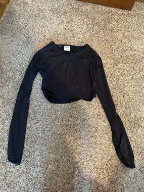 Gymshark Whitney Simmons Cropped Small Black Top